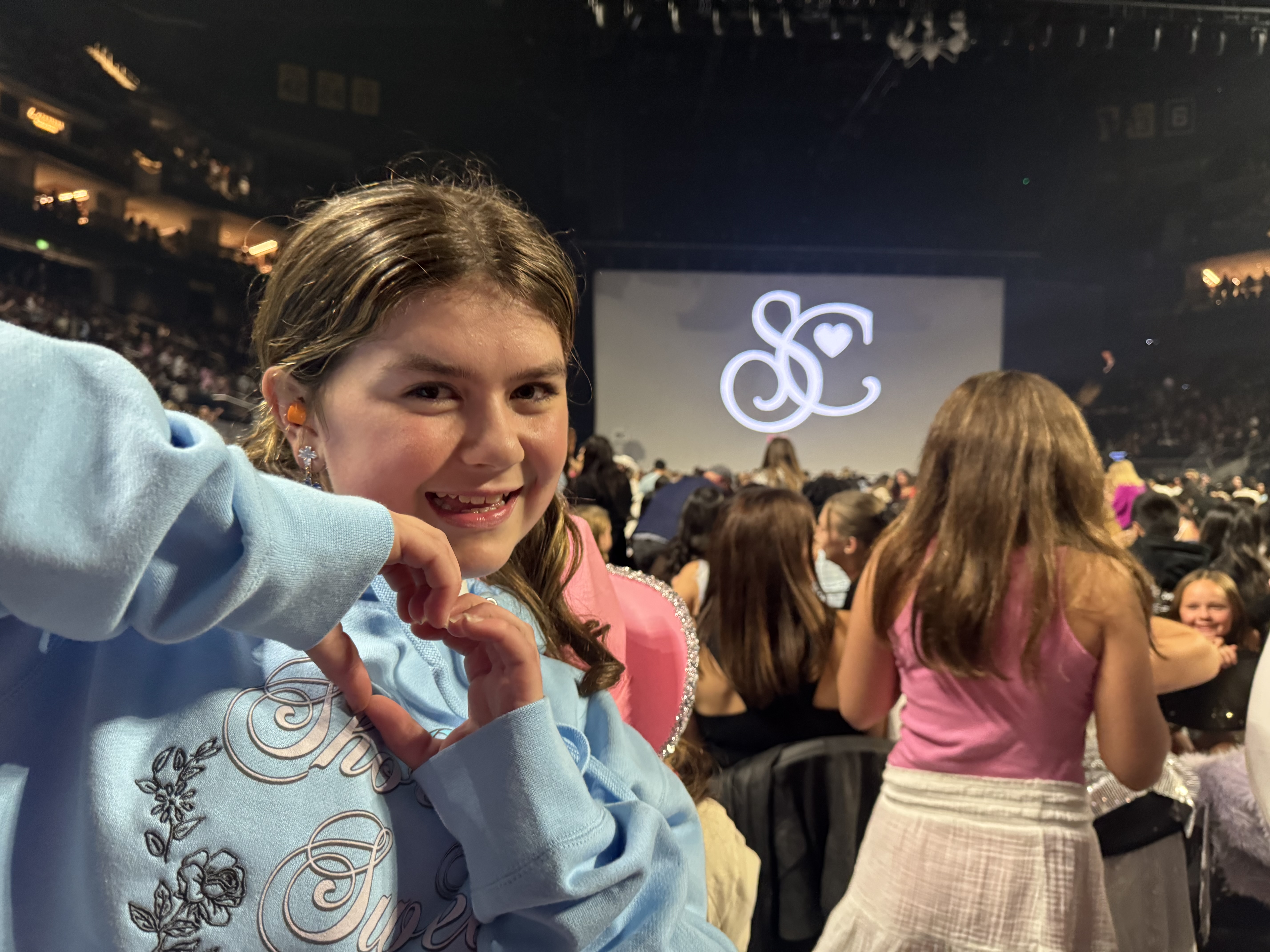 The pre-show stage of Sabrina Carpenter in November 2024