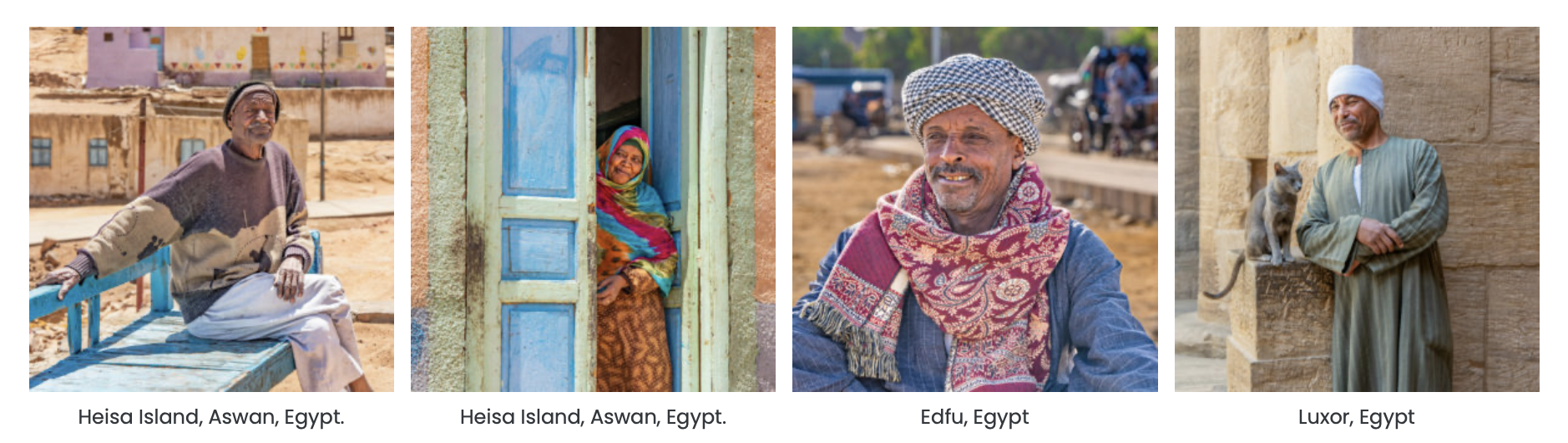 Collection of 4 images of people.