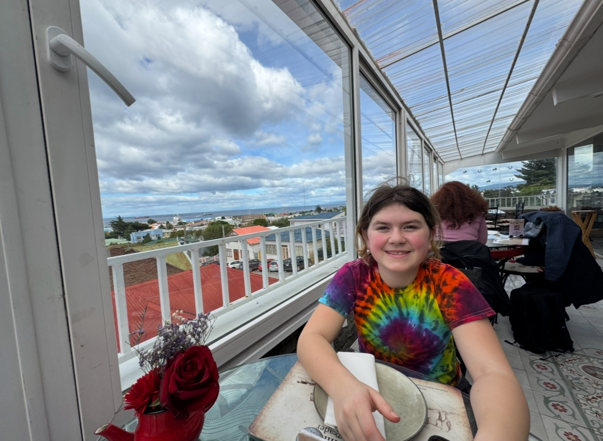 Lunch after we arrived in Punta Arenas overlooking the Straights of Magellan